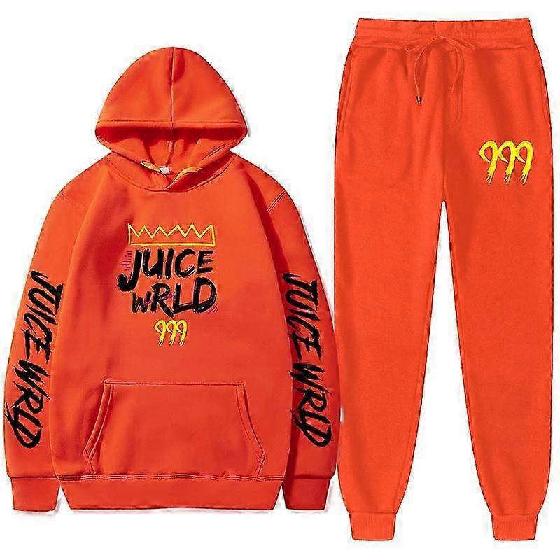 Nowa bluza z kapturem Juice World + spodnie do joggingu Juice Wrld Juice Wrld Juice Wrld Trap Rap Rainbow Tomography Juice Wrld