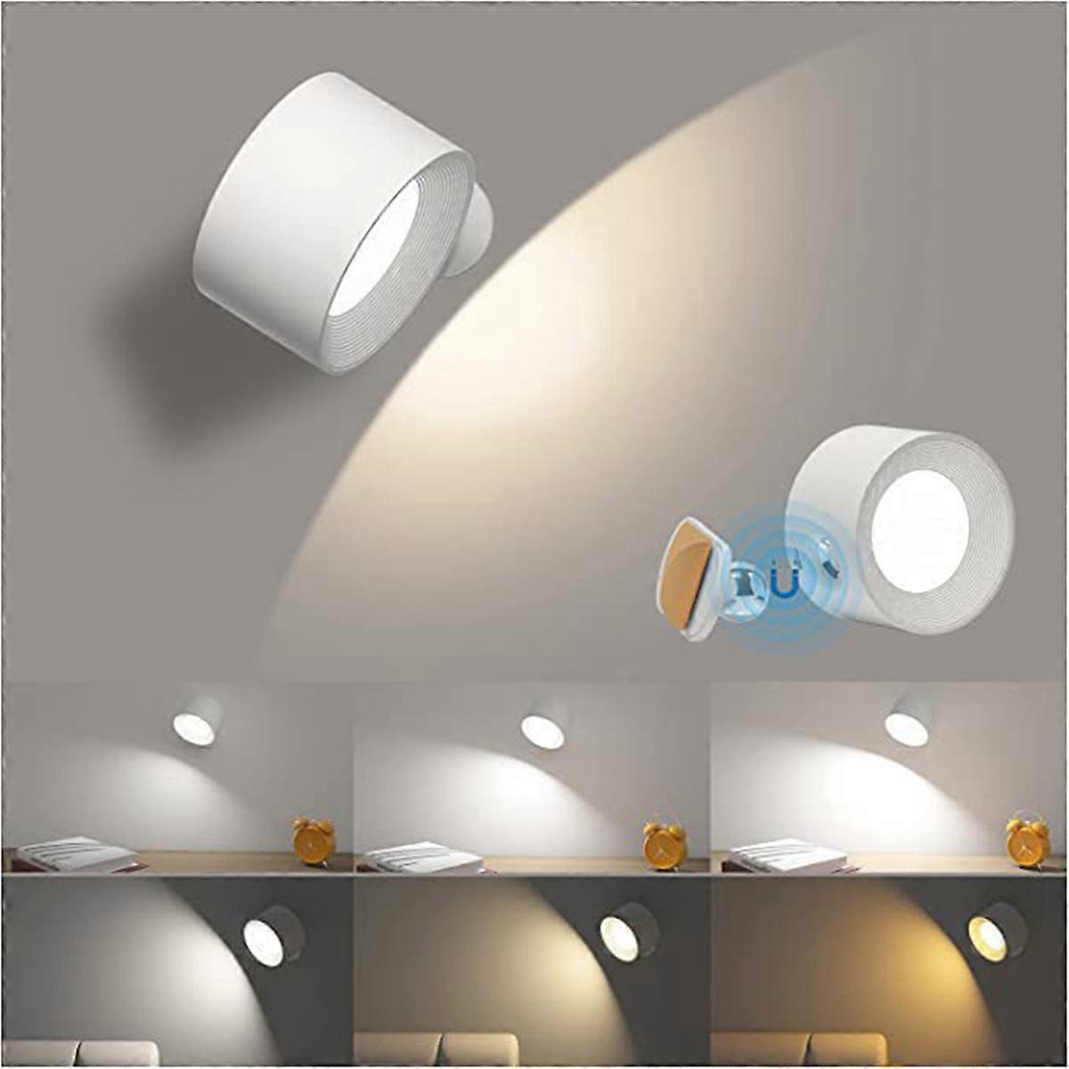 360 Degree Rotating Wall Lamp LED Bedside Reading Book Lamp C