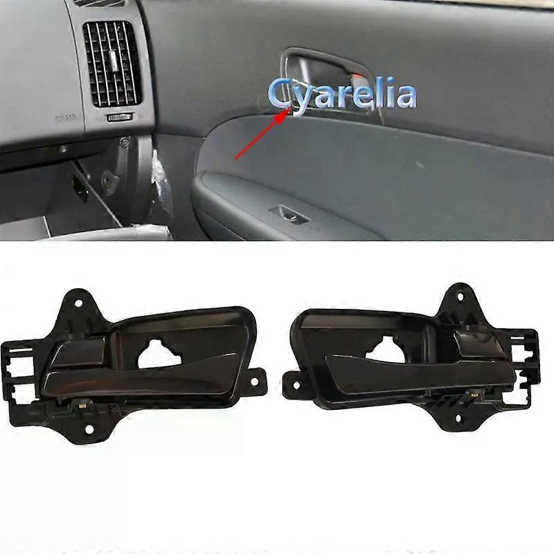 Bright Black LH/RH Car Interior Inside Inner Door Handle compatible for HYUN-DAI I30 2009 compatible for I30CW 2007-2012 Auto Accessories 82610-2L00