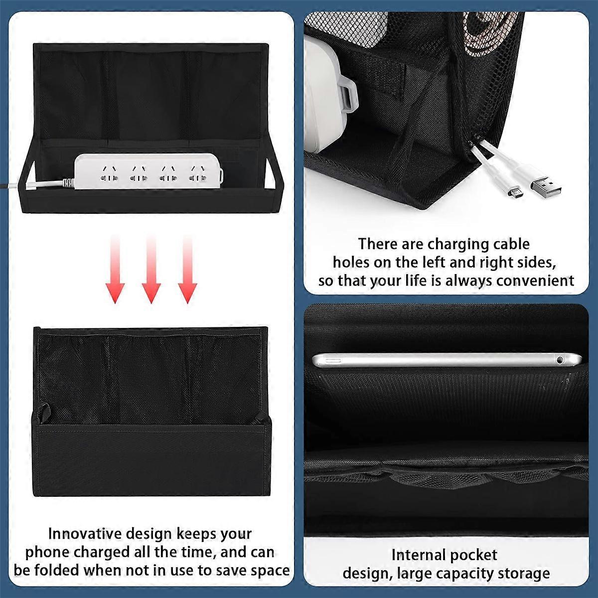 Bedside Storage Organizer with Adjustable Straps Bed Hanging Bag