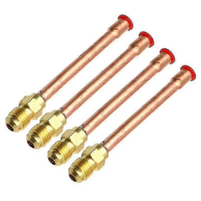 تركيبات الأنابيب النحاسية لتكييف الهواء - 1/4 "، 3/8" ، 1/2 "، 3/4" (4 قطع)