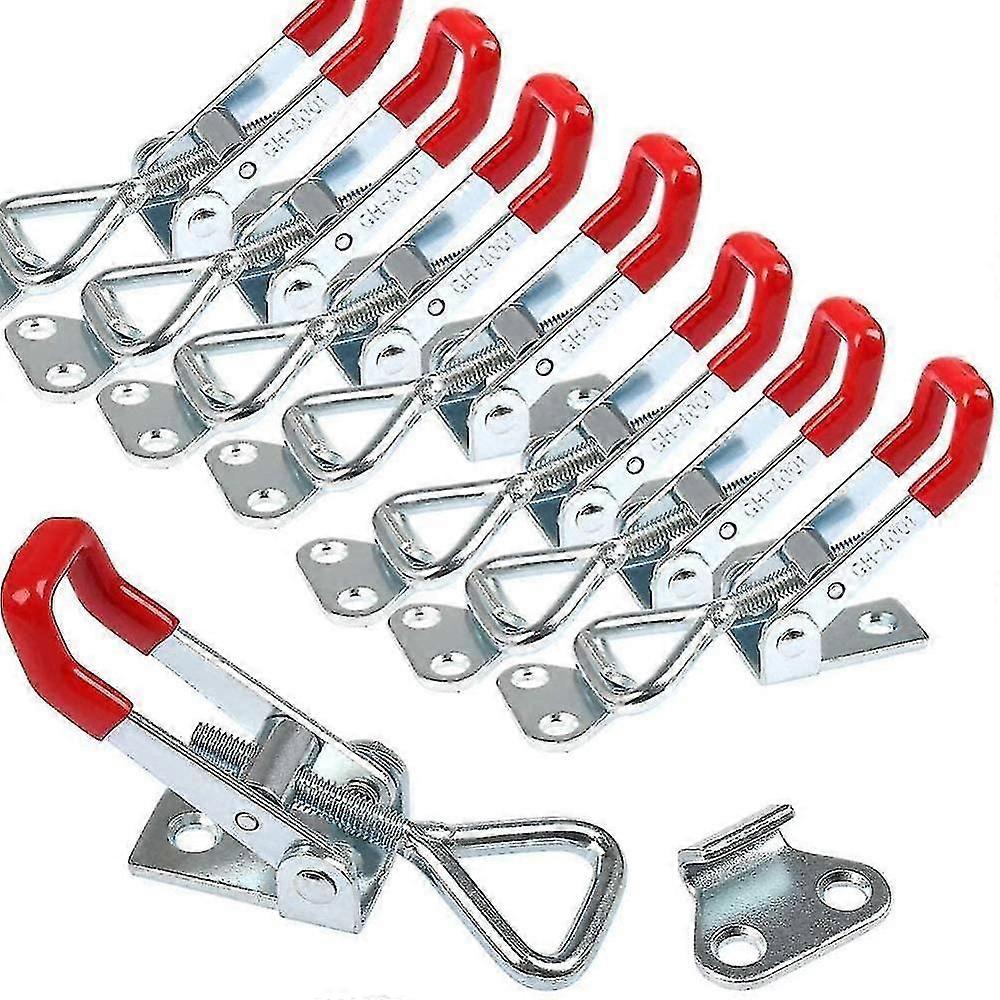 8pcs Adjustable Toggle Latch Toggle Clamp Gh-4001 165kg/363.7lbs Holding Capacity For Quick Fastening And Clamping