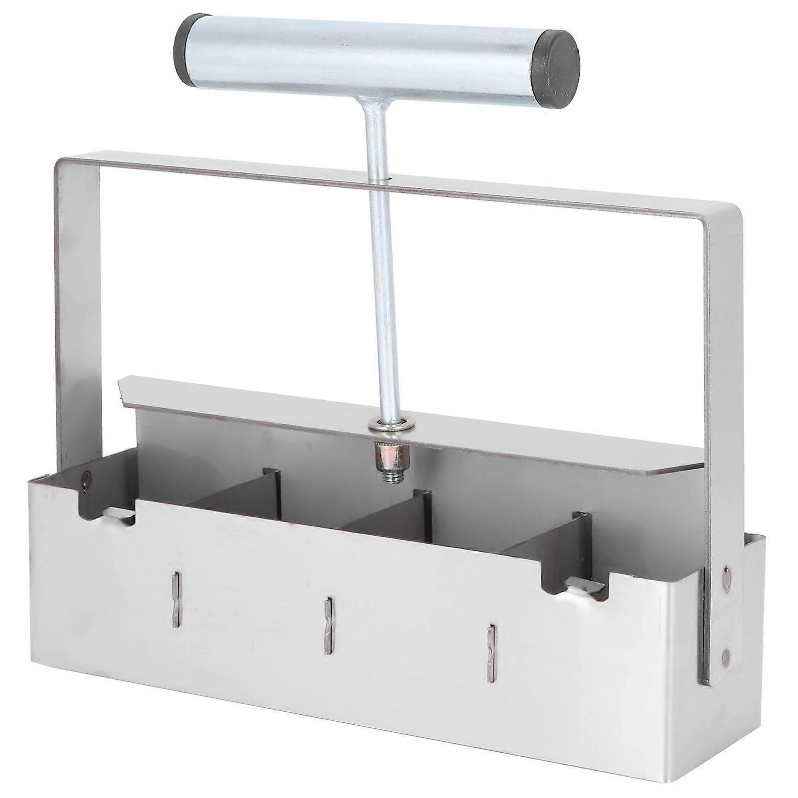 4 Grids Manual Soil Blocker Soil Blocking Tool for Seedlings Greenhouse Plant Growing Tool