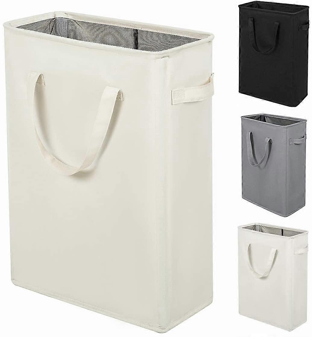 Small Slim Collapsible Laundry Hamper 45L 22 Inches Lightweight Portable Storage for Small Spaces