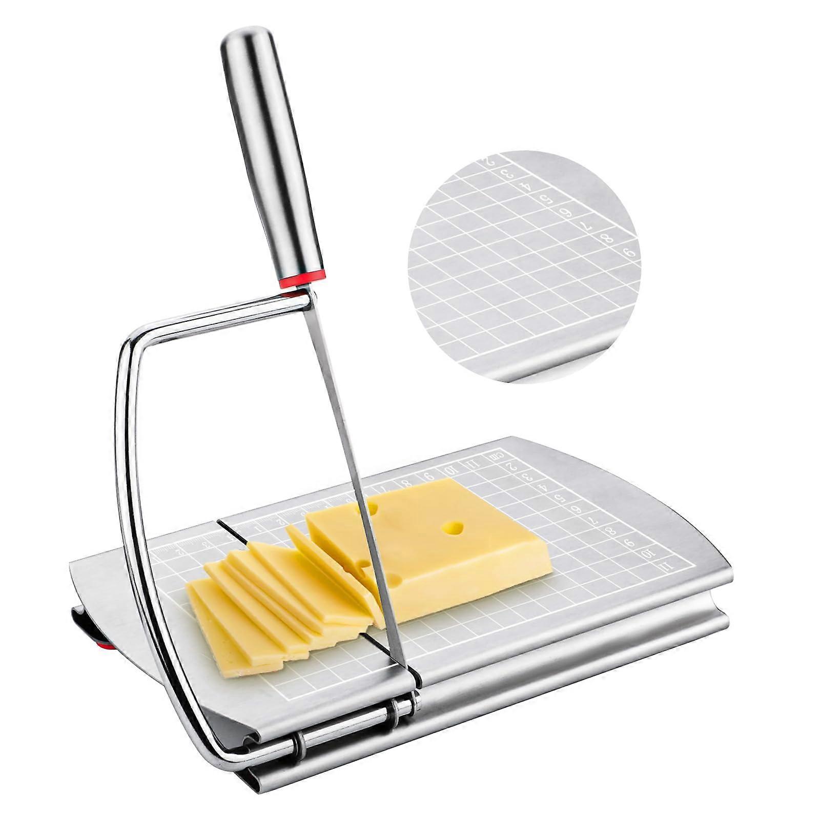 Stainless Steel Cheese Slicer Block for Cheese Sausage Ham