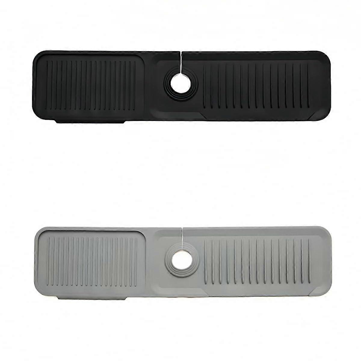 2 PCS Adjustable Silicone Sink Splash Guard for Kitchen Sink 23.6'