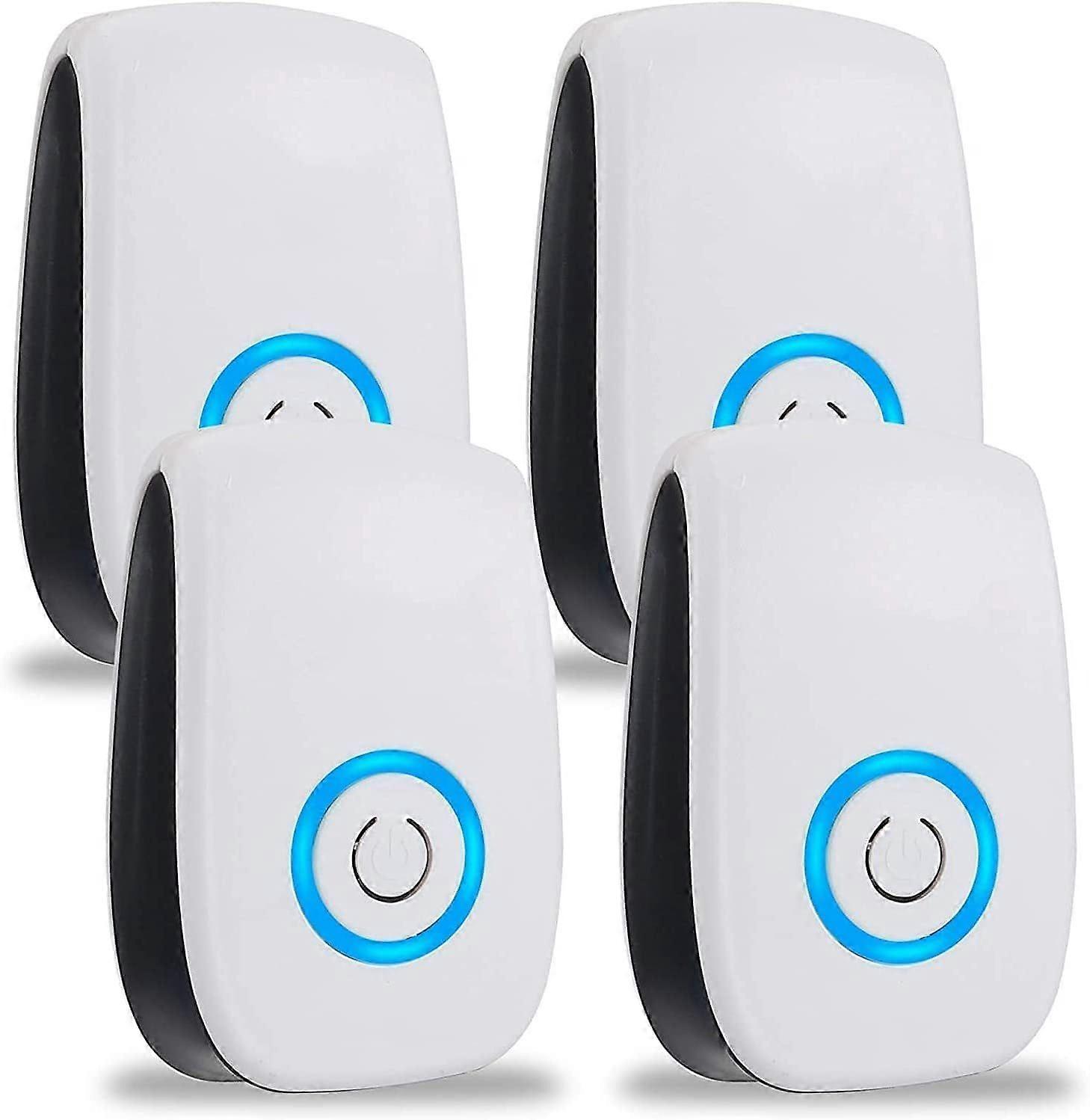 22-65 KHZ Ultrasonic Mouse Repellent, 4-Pack Powerful Frequency Insect Repellent, Suitable for Multi-Purpose Occasions, Can Prevent Rats, Mice, Ants, 