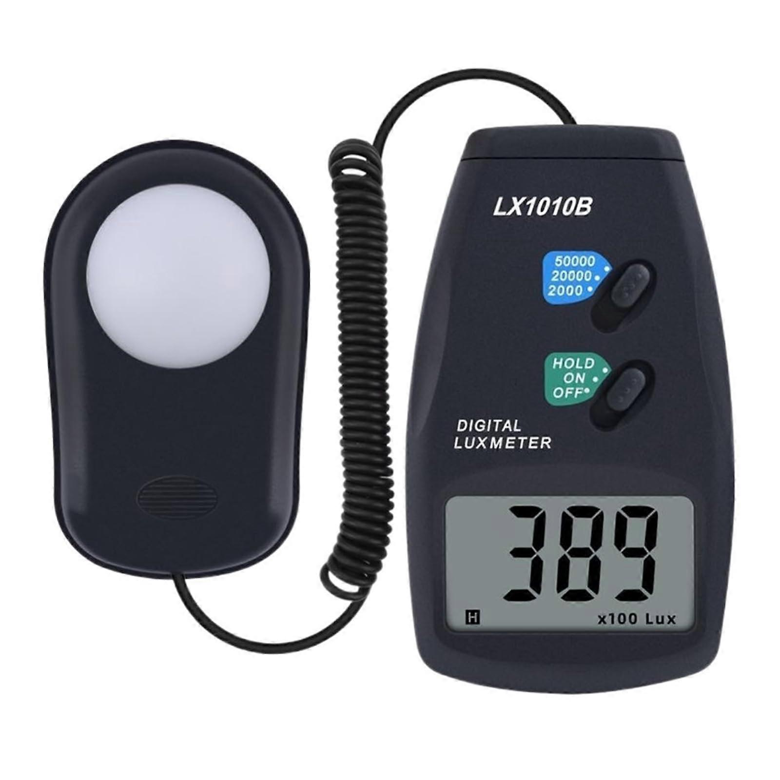 Digital Light Meter 3 Range LX-1010B Digital Meter/Digital Illuminance Meter 0-50000 Lux Photometer Exposure