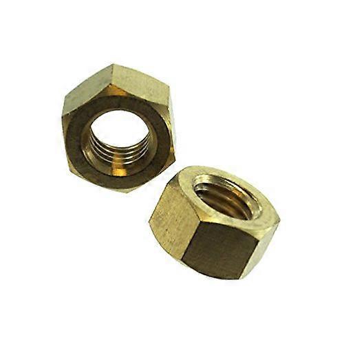 5/16'-18 Brass Hex Nuts (Box of 100)
