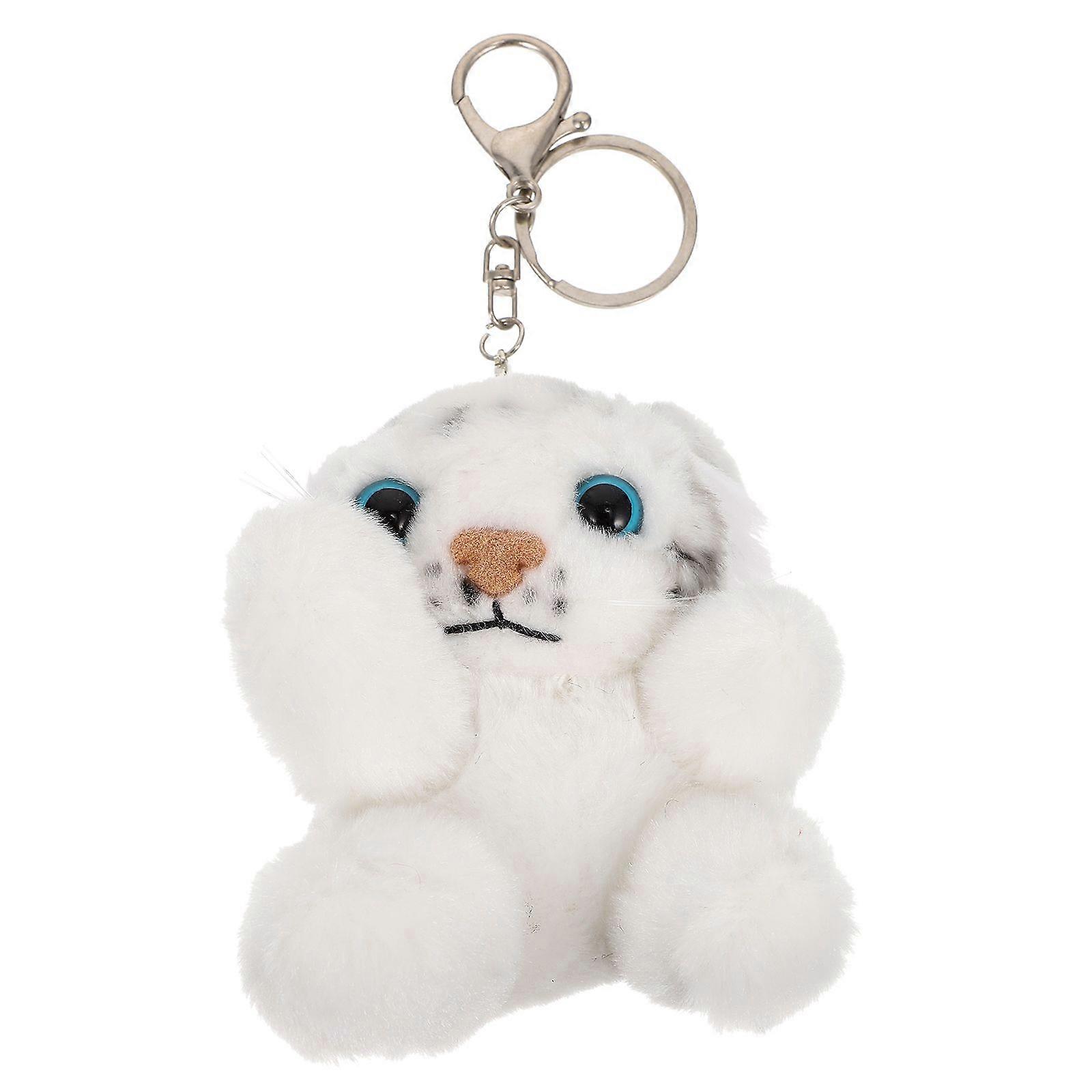 1PC Simulation Small Tiger Plush Pendant Tiger Year Mascot Keychain Ornament