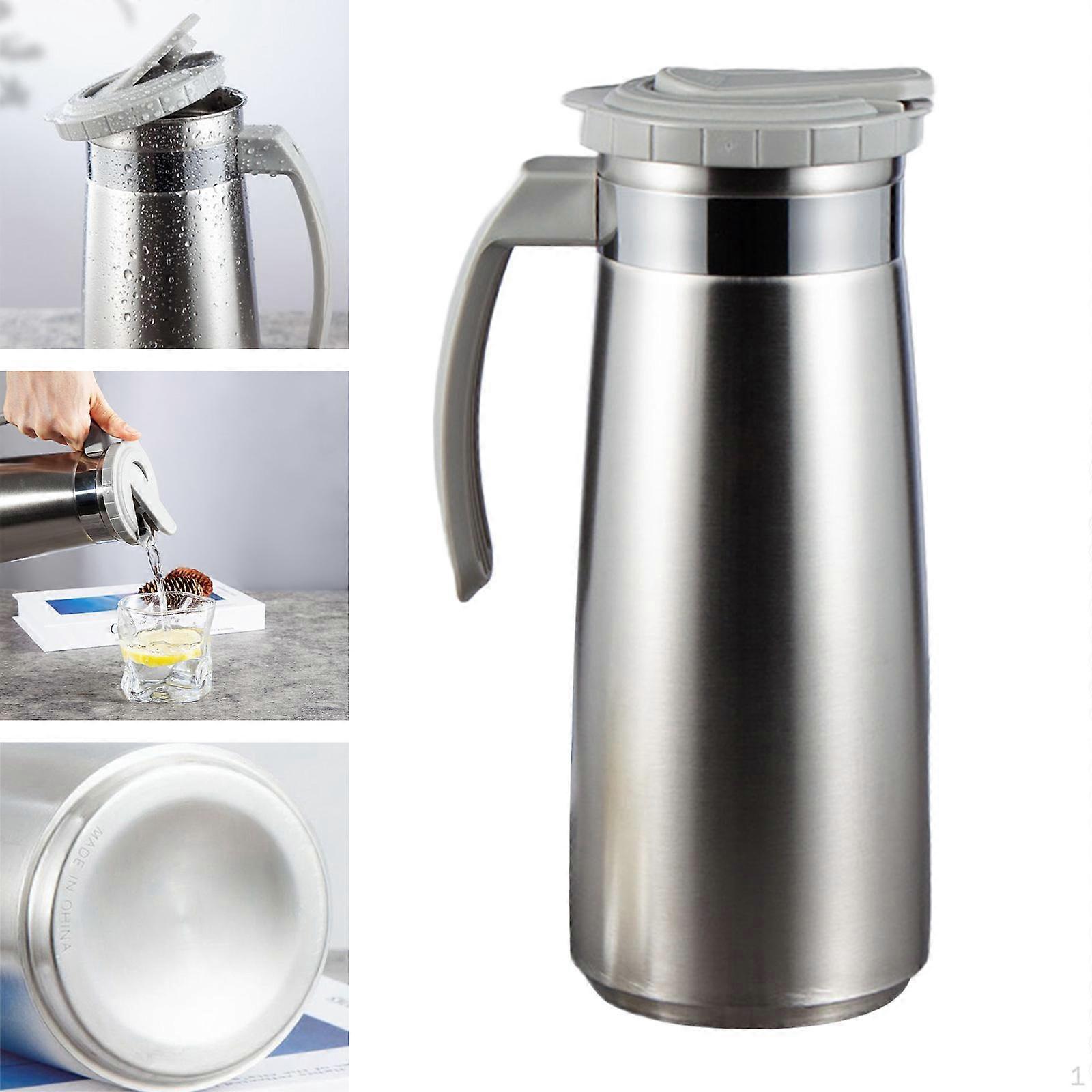 Stainless Steel Water Jug 1.3L Cold Tea Kettle Coffee for Juice