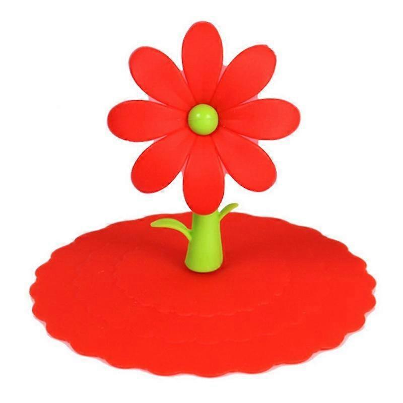 Good suction 1pcs flower airtight Silicone lid coffee mug leakproof cap seal