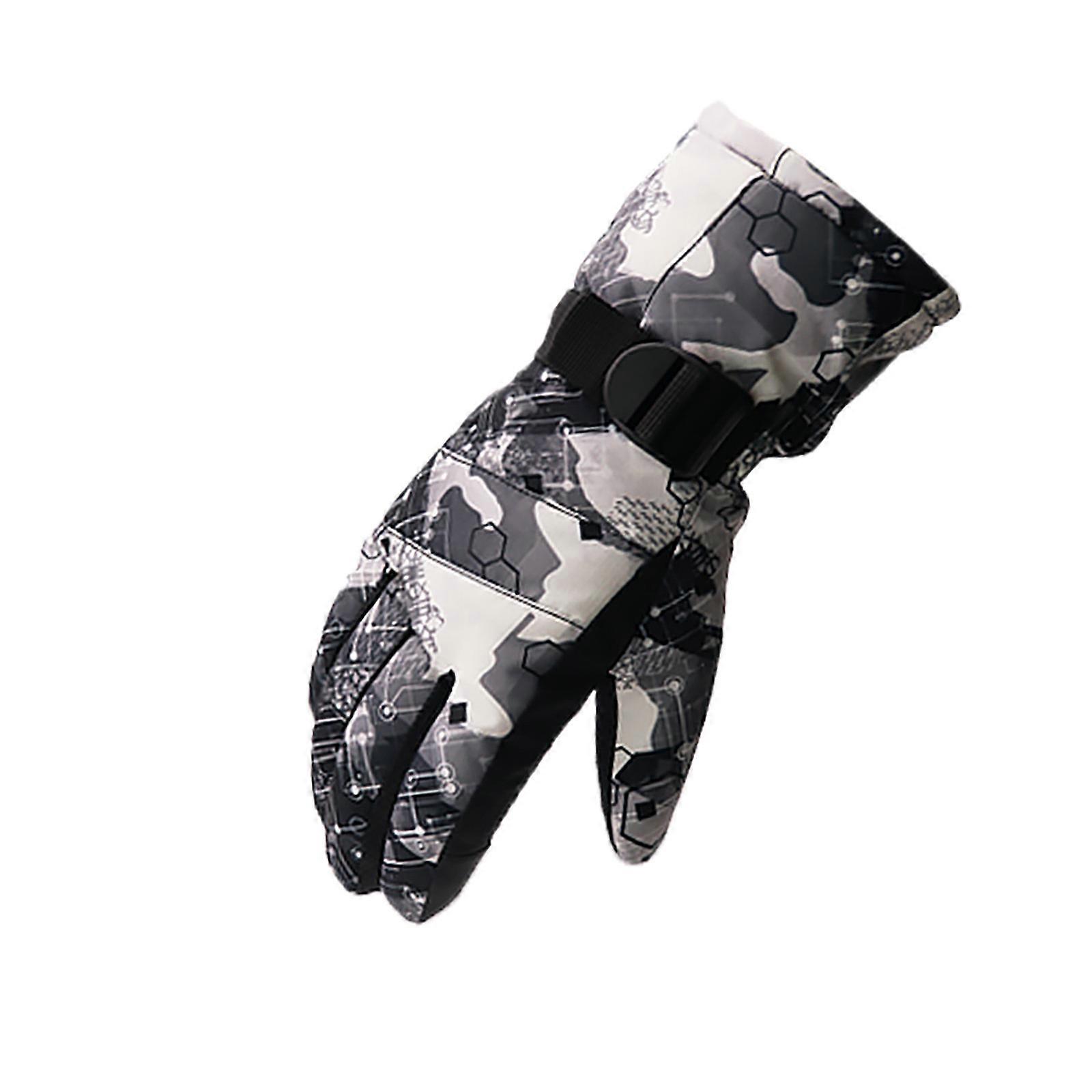 Winter Warm Tuch Screen Outdoor Thickened Coldproof Ski Gloves Waterproof