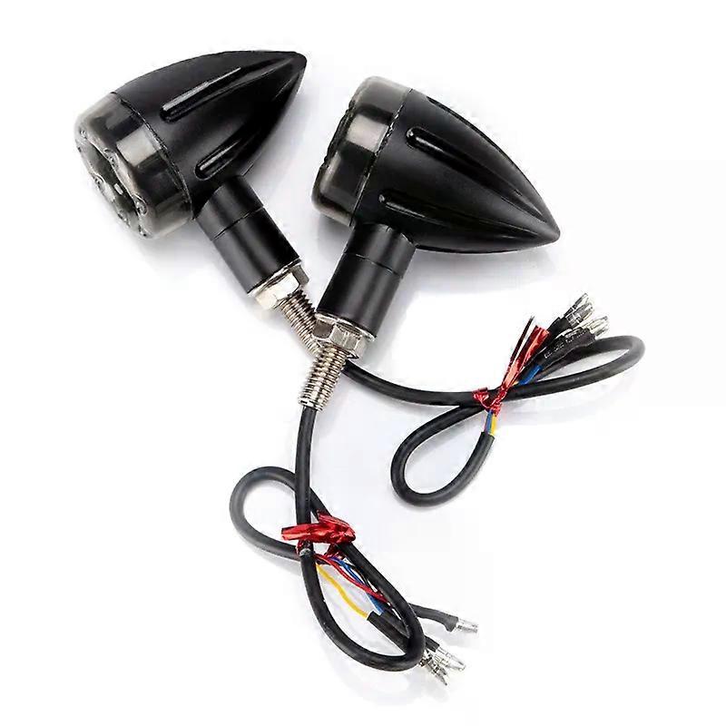 Motorcycle Bullet Taillight LED Daytime Running Lamp Motorbike Turn Light Brake Lamp Plastic Moto Styling Refit Accessories