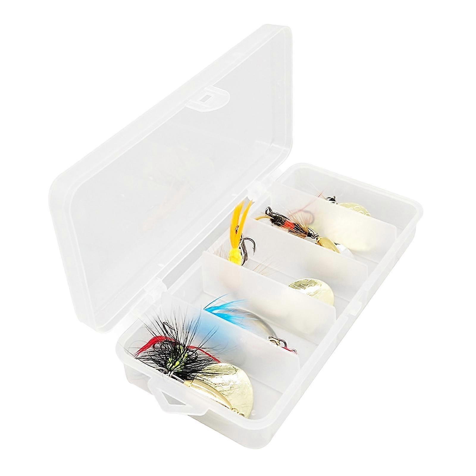 5Pcs Angelköder Spinnerbait Leichte Hartmetallköder Forellenköder