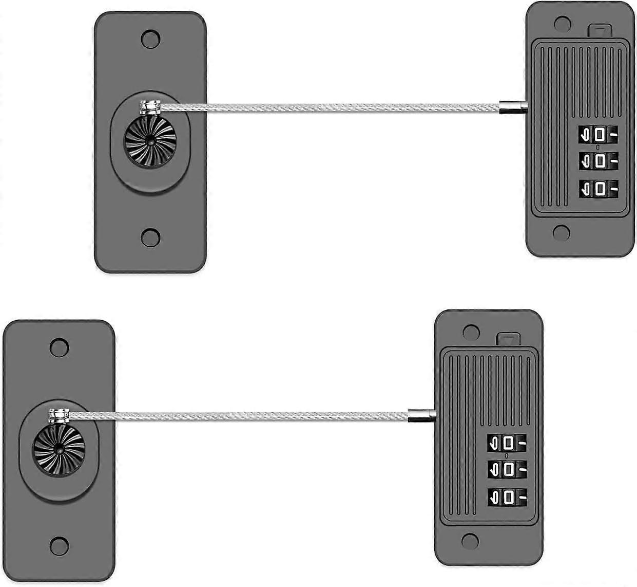 High quality brand new  2 Pack Refrigerator Lock, Fridge Lock with Password