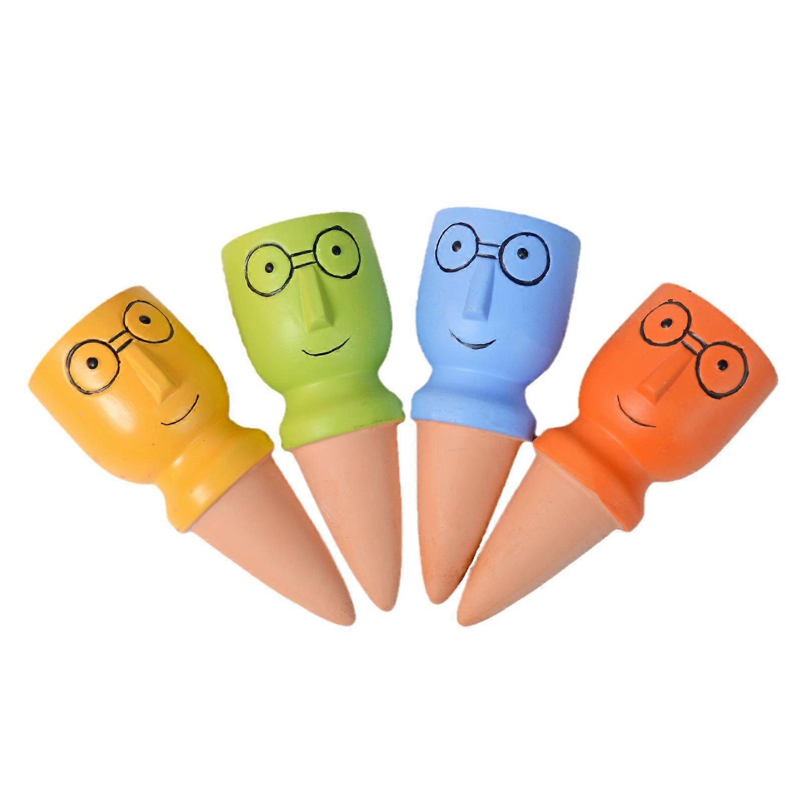 4 PCS Self Watering Spikes for Indoor Outdoor Plants, Automatic Drip Irrigation System, Compatible with Various Plant Sizes