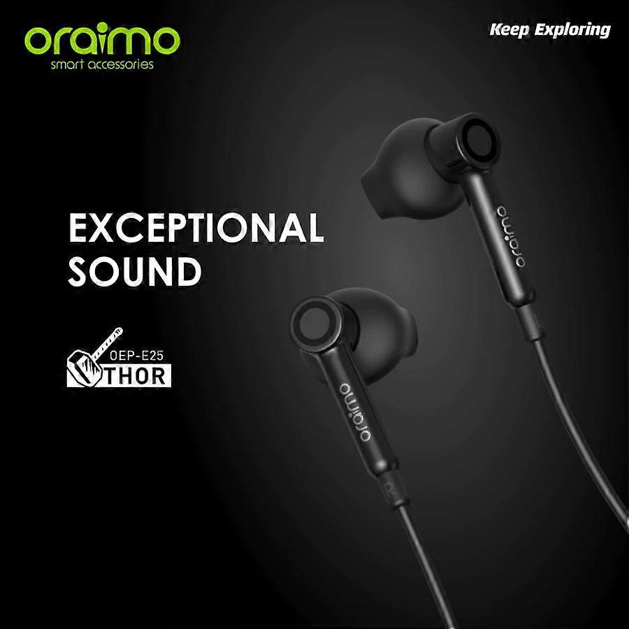 Oraimo OEP-E25 Thor 3.5mm Wired Half In-Ear Earphone