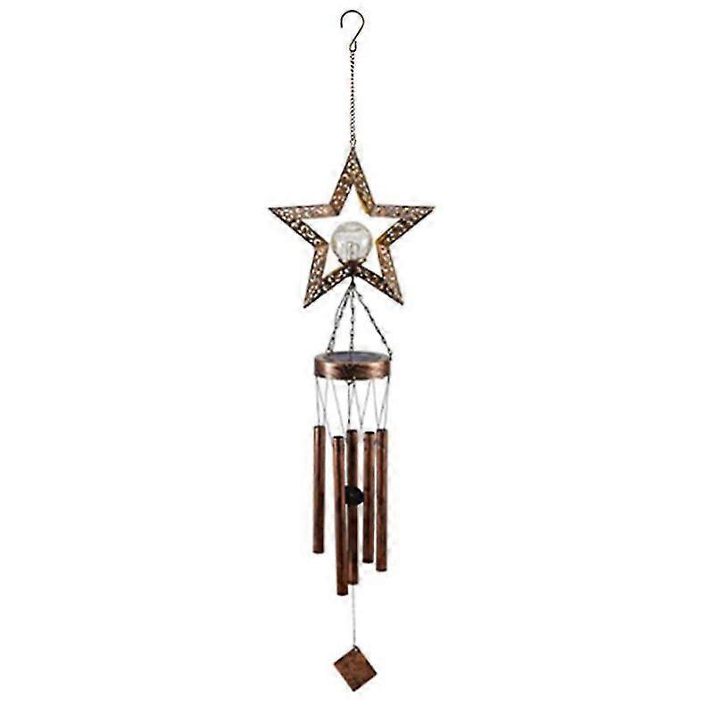 Lebanghui Wind Chimes Solar Led Light Outdoor Garden Windbell Light