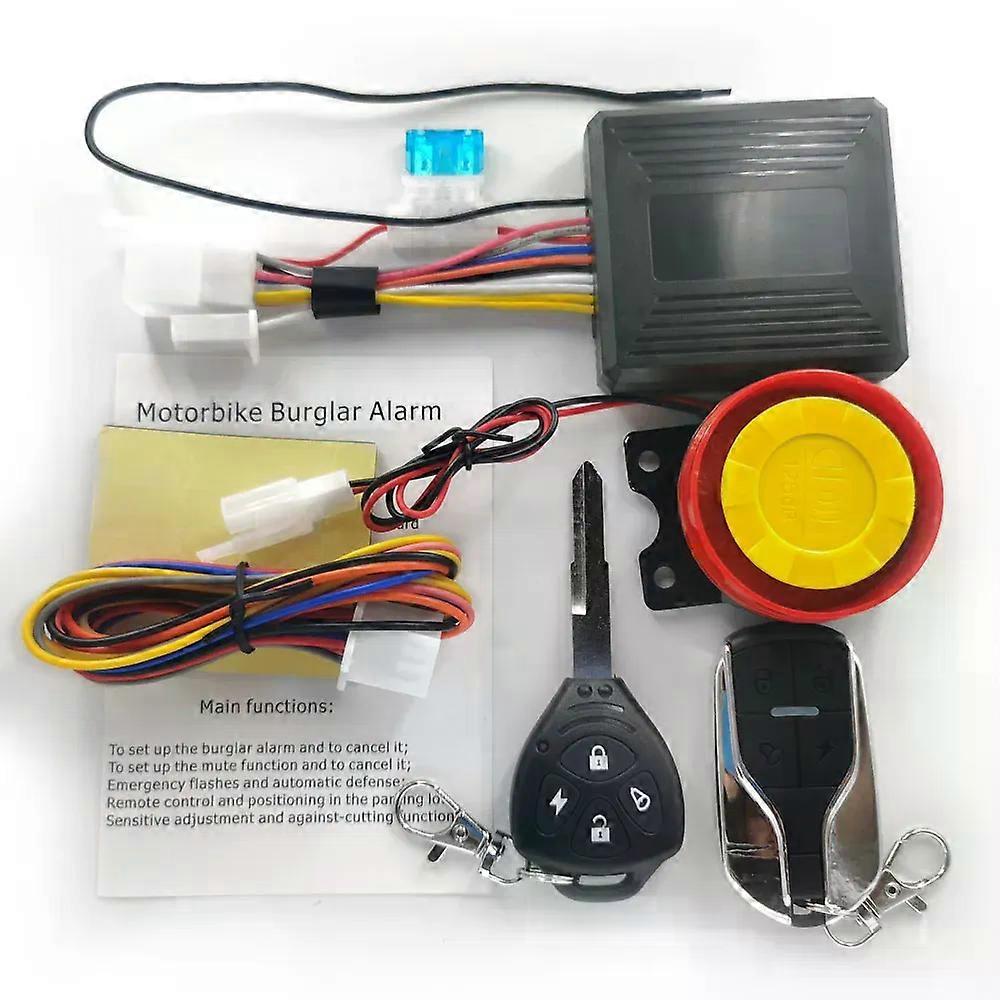 Motorcycle Anti-Theft Alarm System Wireless Remote Engine Starter Stop with Remote Controller Key Module Horn for 12V Motorcycle