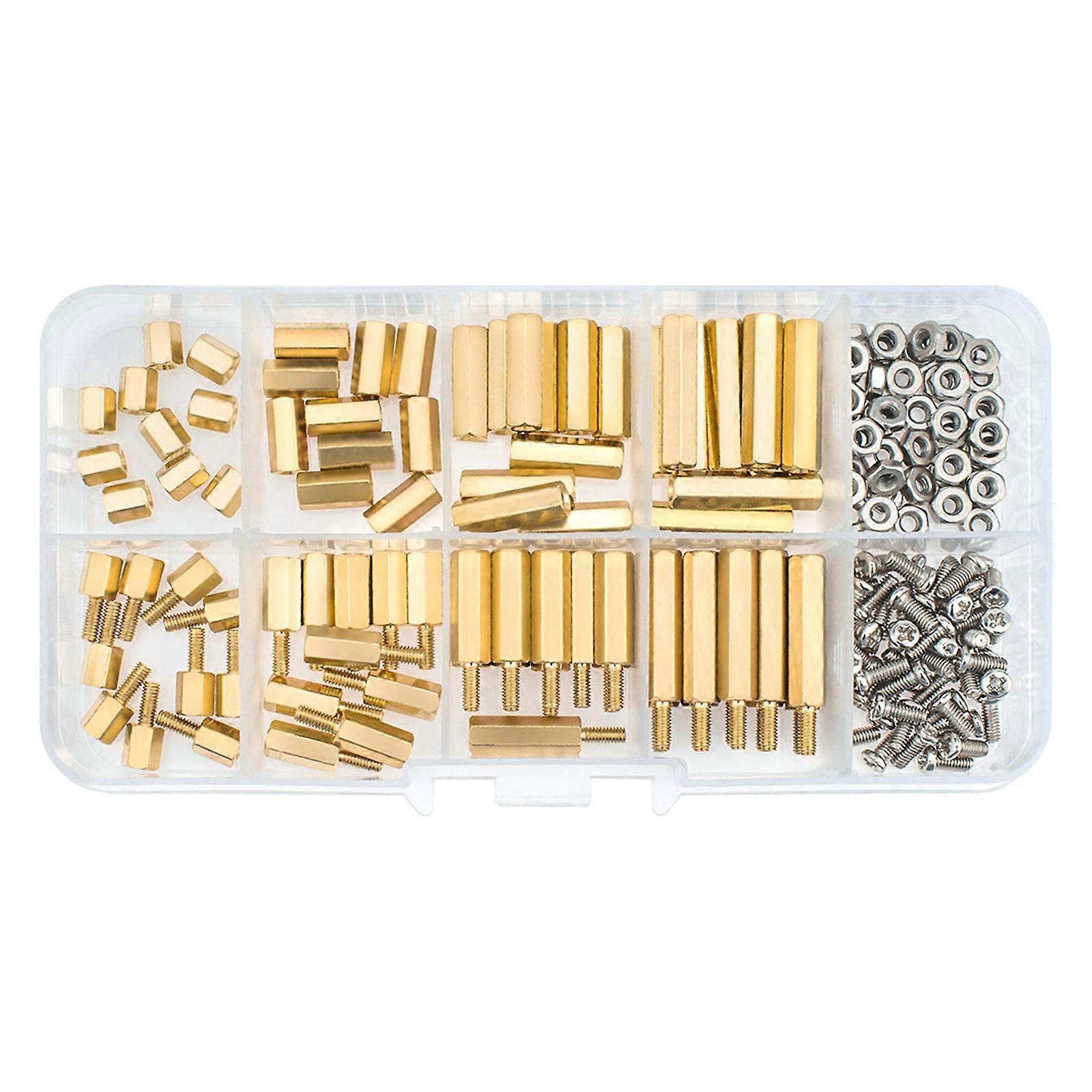 180pcs Versatile Spacer Kits Convenient Screw Nut Assortment for Various Applications Suitable for Electronics Equipment