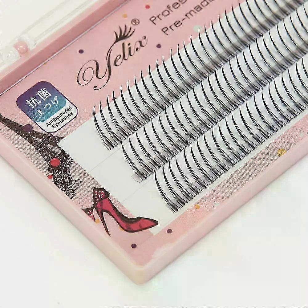 Yelix A/m Shape Professional Makeup Individual Lashes Cluster Spikes Lash Wispy Premade Russian Natural Fluffy False Eyelashes