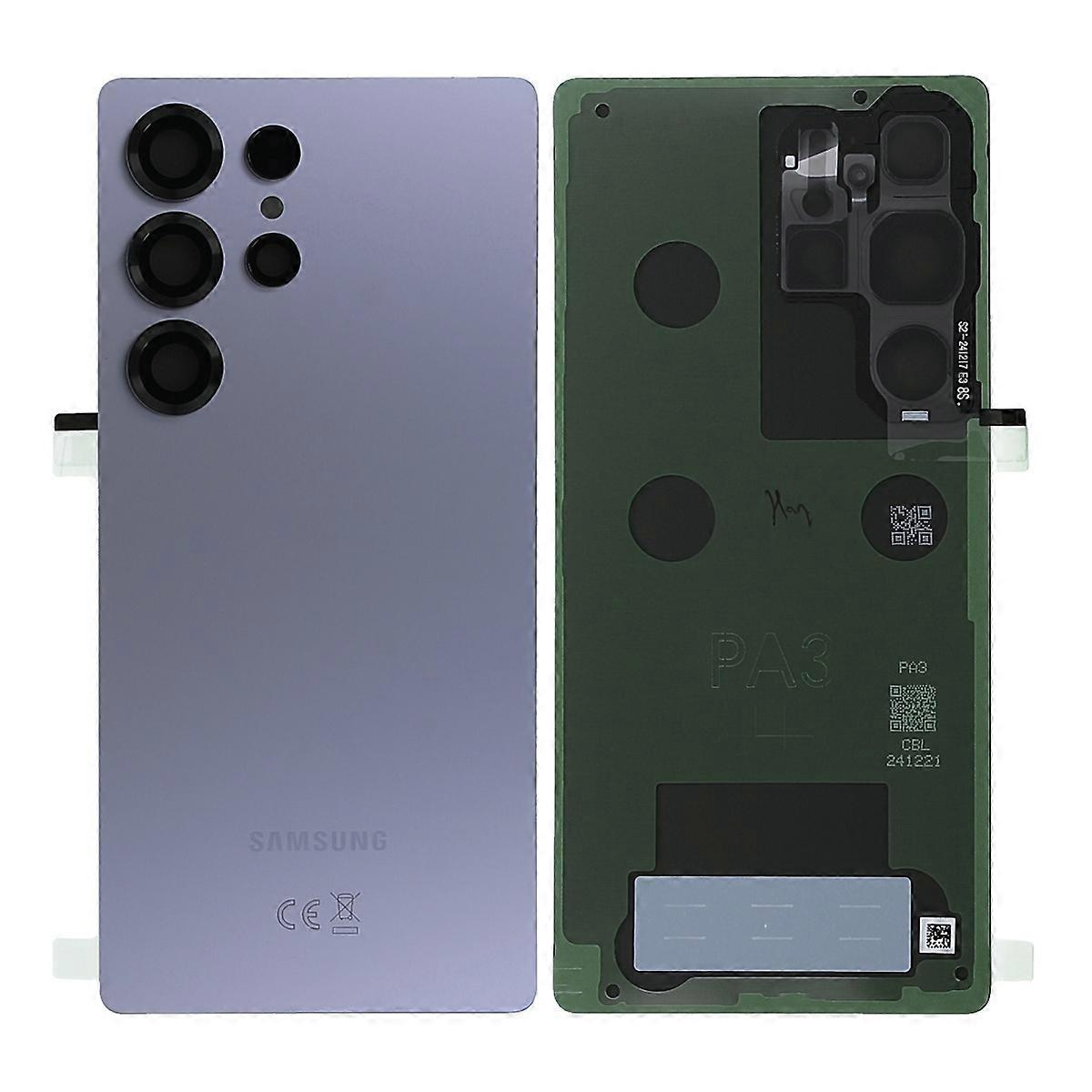 Til Samsung Galaxy S25 Ultra Tilbage Originalt - Titanium Sølv Blå