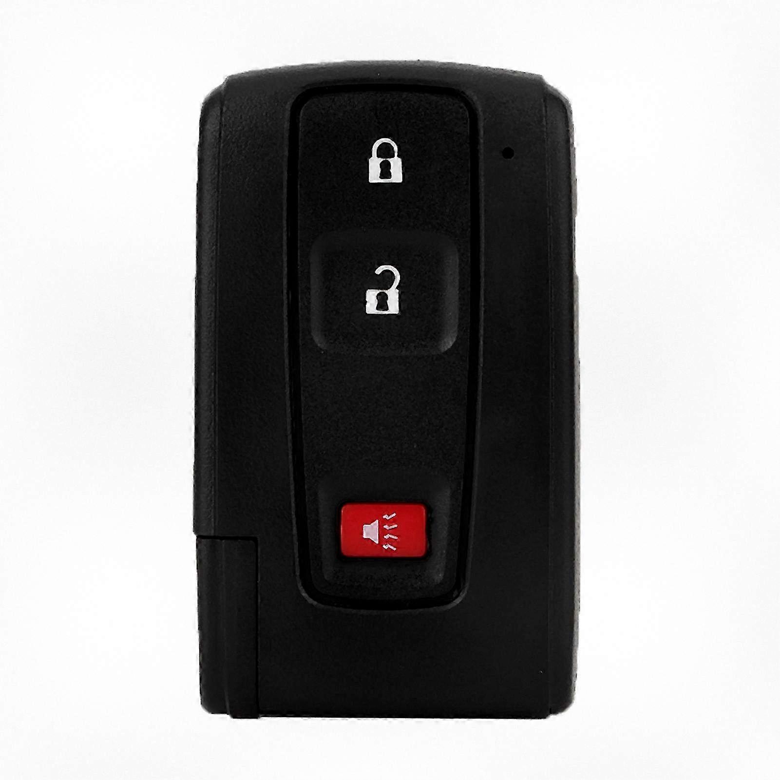 3-Button Remote Key Fob Case Shell with Key Insert Suitable for Certain Brand Prius Models from 2004 to 2009