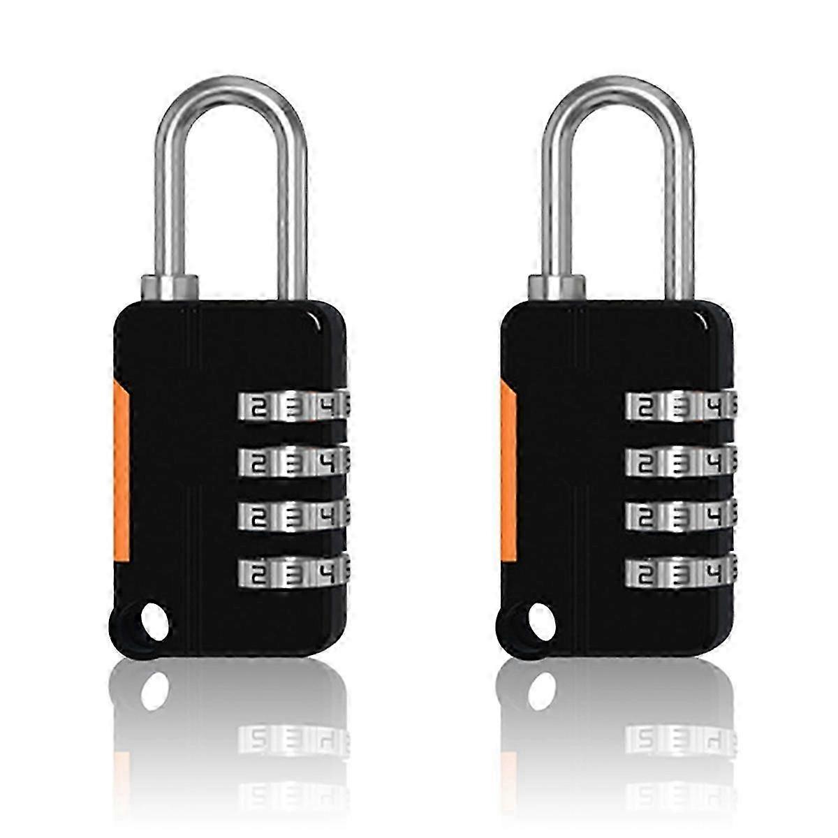 2PCS 4 Digit Number Combination Pad Lock Padlock Outdoor Waterproof Lock Suitcase Luggage Security Coded Lock