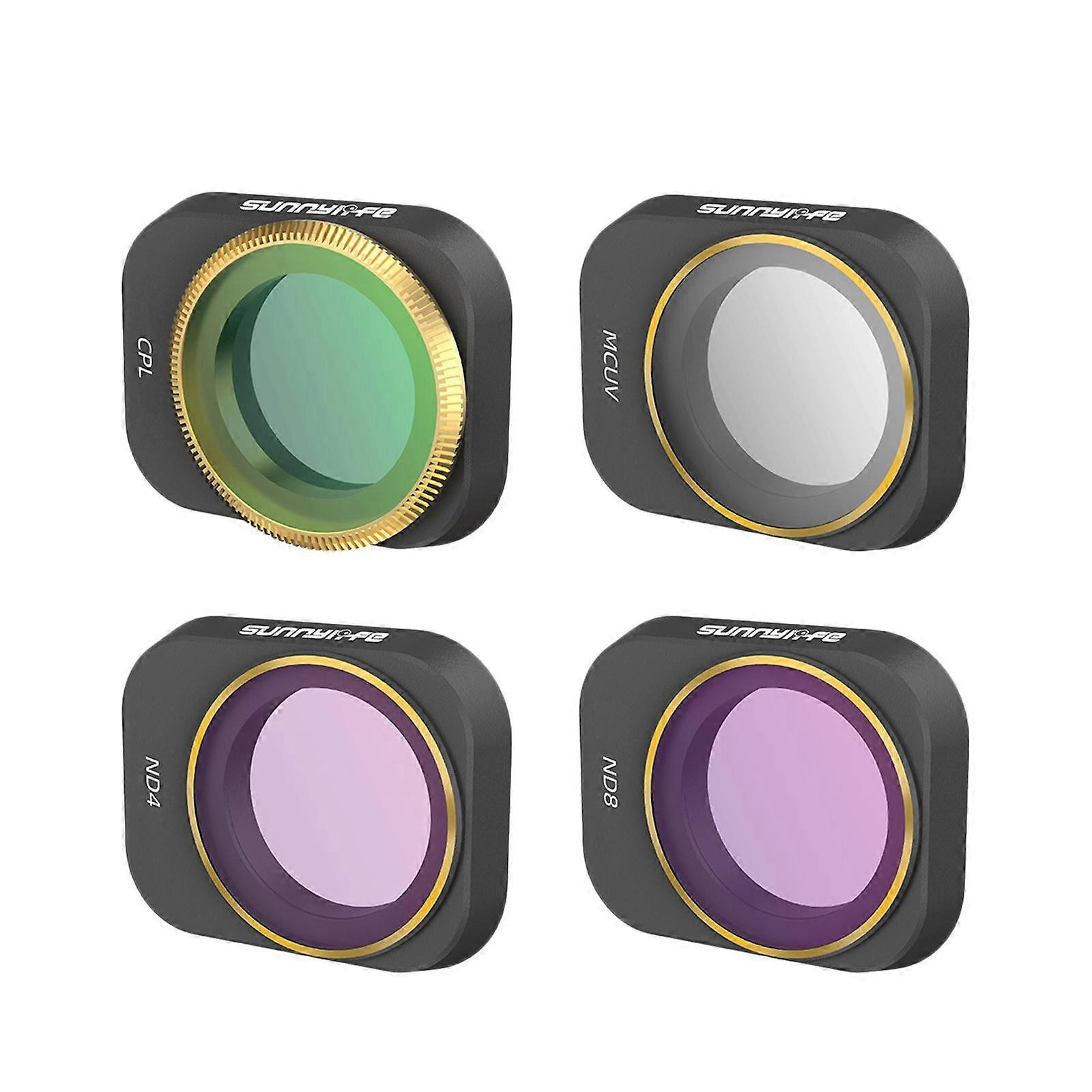 4 Pieces Drone Lens Filters Kit Camera Lens Filter for DJI Mini 3 Pro Accs