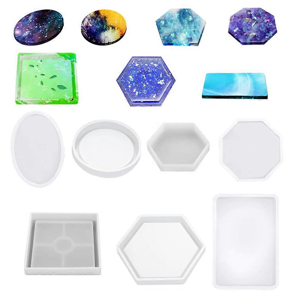 Silicone Epoxy Resin Molds for DIY Casting Toys Making Craft Supplies & Materials Tool Art Starter Perfect for Beginners Multicolor