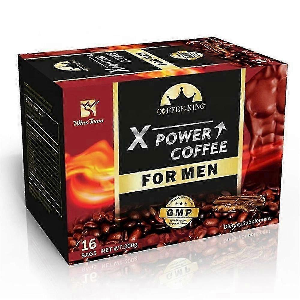X Power Coffee for Men,Ginseng Maca All Natural