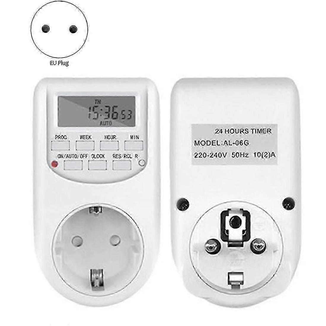 Eu Plug-in Programmable Timer Switch Socket 50hz With Summer Time