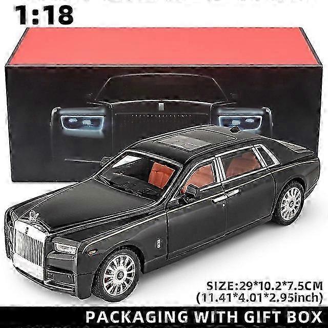 1:18 Scale Pull Back Toy Diecast Car with Sound and Light, Zinc Alloy Model Car with Realistic Details Suitable for Various Brands