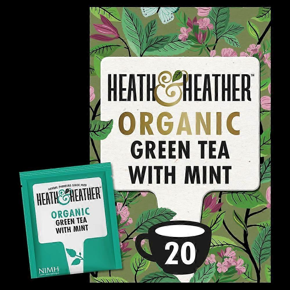 Heath And Heather, 有机绿茶和薄荷,20 袋