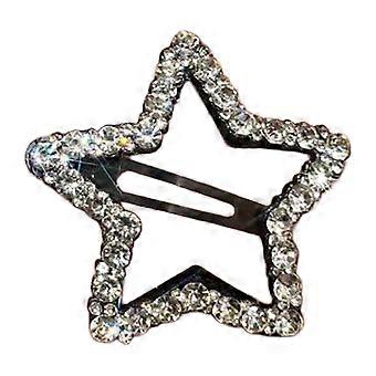 Grampos de cabelo com strass estrela antiderrapante versátil lado grampos de cabelo headwear