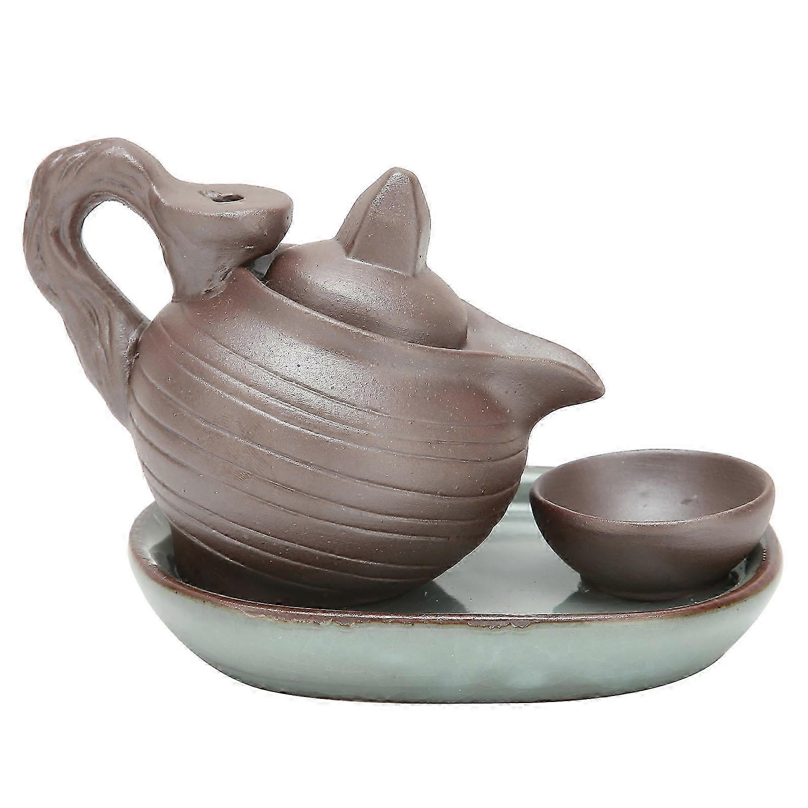 Teapot Shaped Backflow Incense Burner Home Office Decor