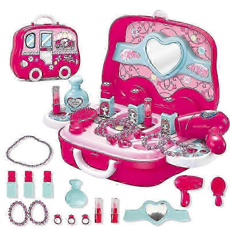 2025 Makeup Kit Fun Simulation Makeup Toy Assorted Makeup Tool Suitcase Design