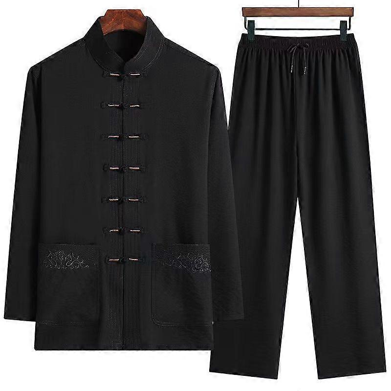 Spring and Autumn Men's Long-sleeved Casual Solid Color Suit