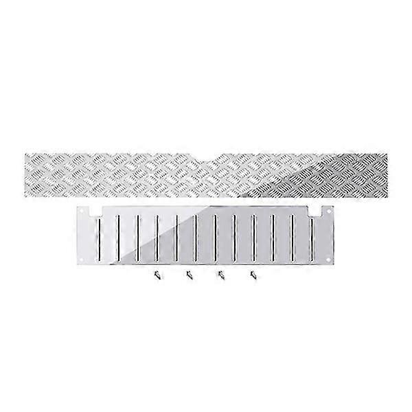 for C14 Metal Rear Trunk Tool Box Decorative Board Anti-Slip Skid Plate 1/16 RC Car Upgrade Parts A