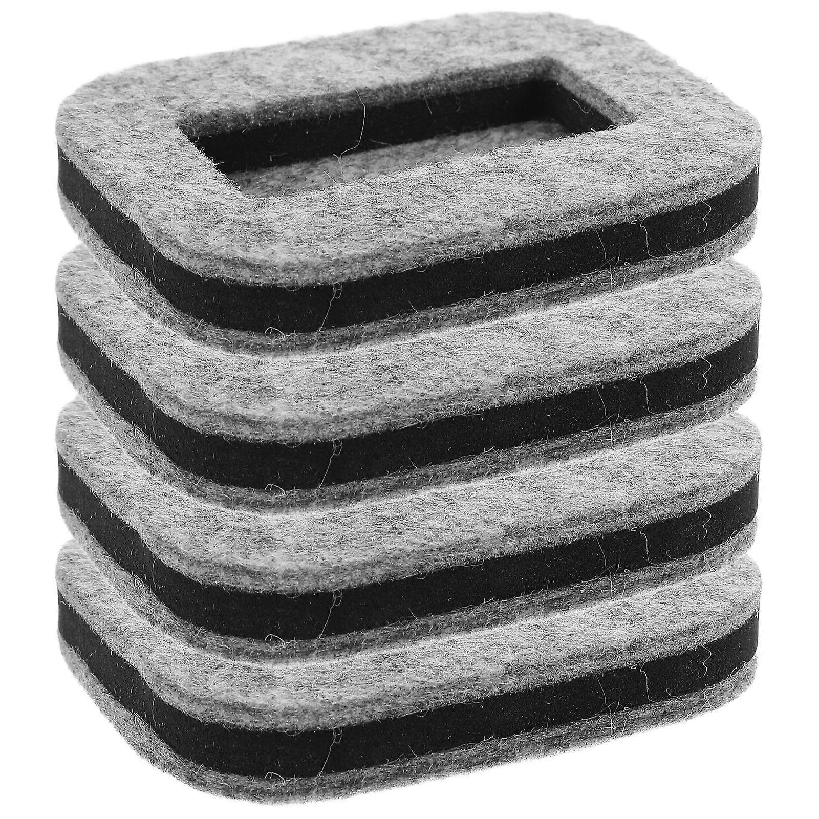 4pcs Caster Cups Furniture Pads for Chair Wheels Durable Felt Wheel Stoppers for Hardwood Floors Secure Non Scratch Protection