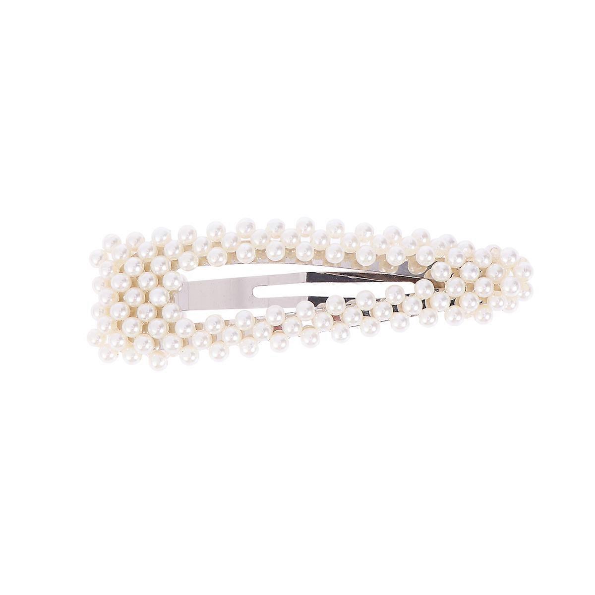 Elegant Pearl Hair Clips for Women – Stylish Drop Shape Design, White, Premium Quality, Versatile for Multiple Occasions