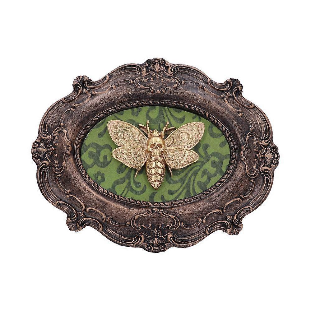 Moth Macabre Baroque Framed Deaths Head Moth Wall Plaque