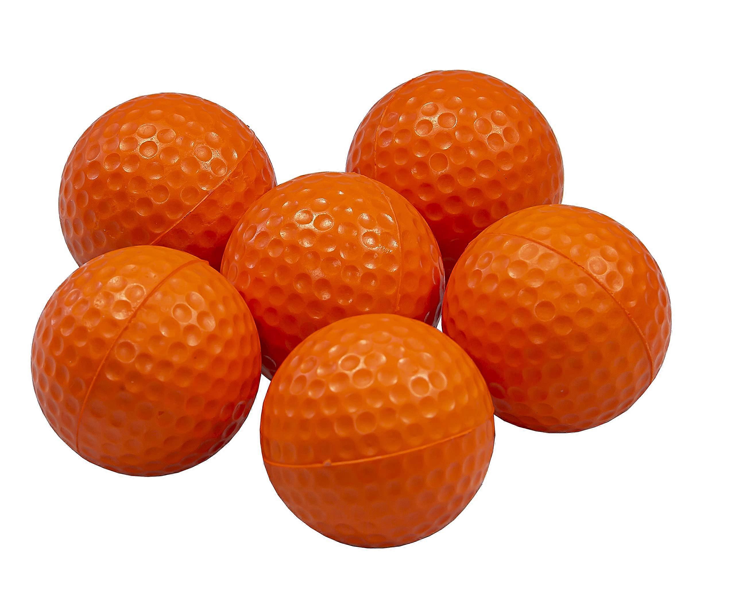 Training Golf Balls 6 Pack - Durable Practice Balls for Beginners - Lightweight and High Visibility