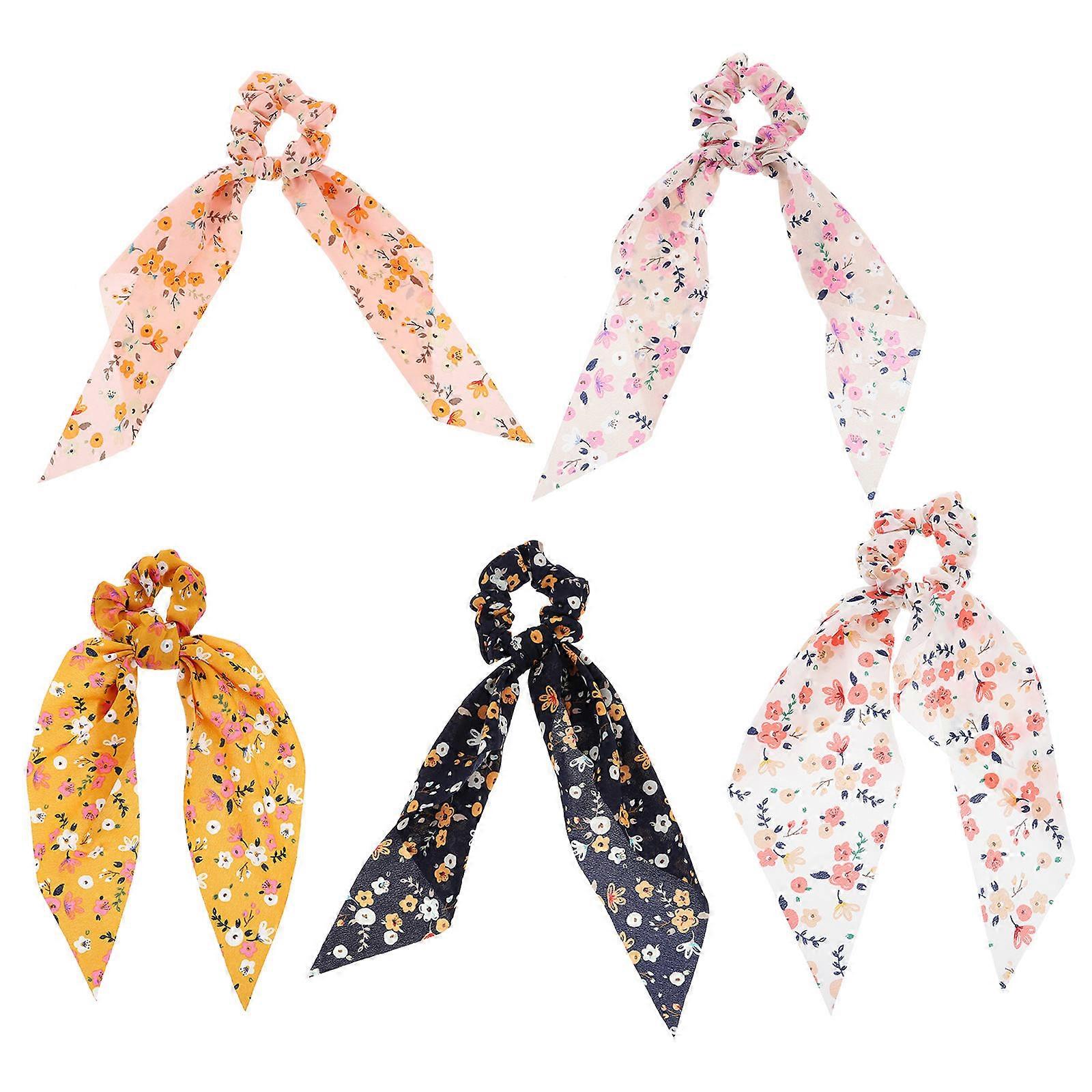 Cute Ponytail Holders Soft Scrunchies For Women Everyday Use 32X8X2CM Stretchable 5Pcs