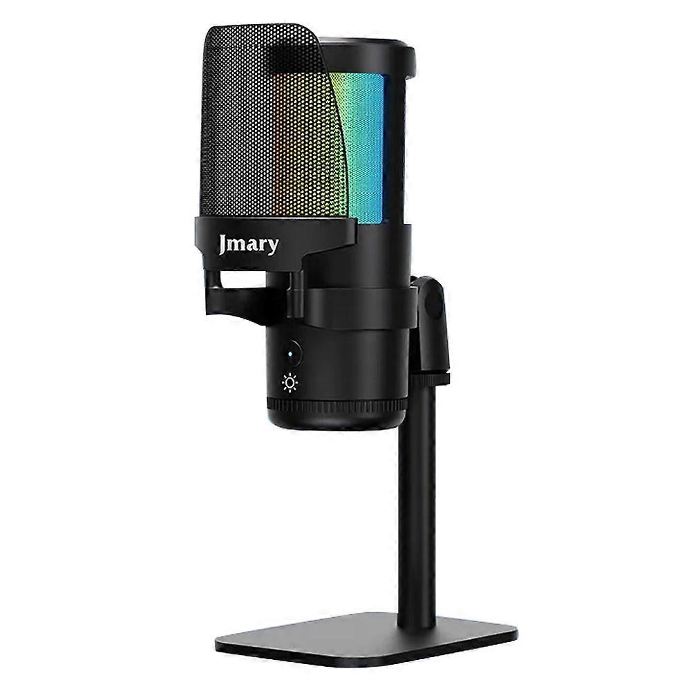 JMARY MC-PW13 Zero Latency Monitor Mic RGB Light Plug and Play Desktop Microphone