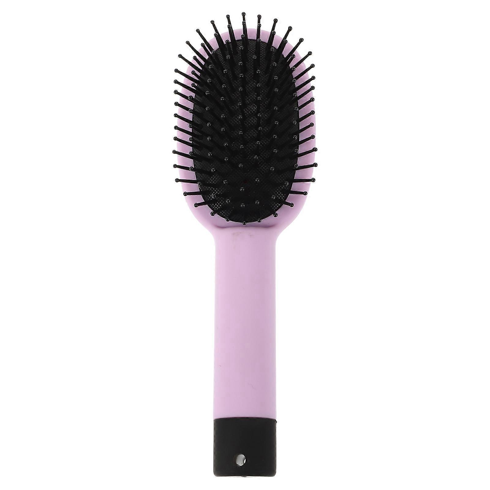 Lightweight Portable Detangle Comb with Hidden Storage for Curly and Wet Hair, Multi Functional Plastic Roller Brush with Scalp Massage for Travel