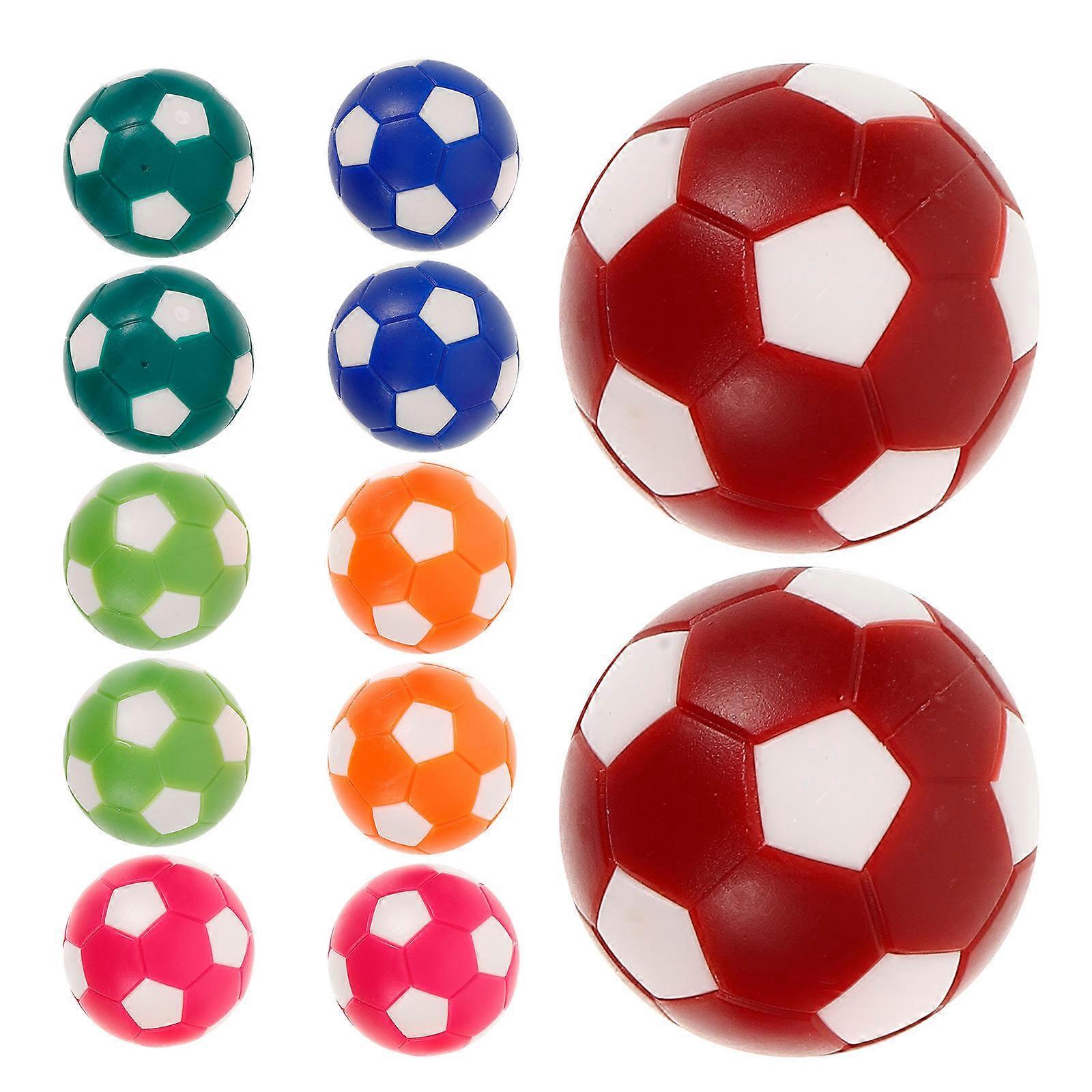 כדורגל שולחן צעצועים כדורי כדורגל החלפת חובבי כדורגל עגול צורה אפרסק ורוד לבן 12 יחידות