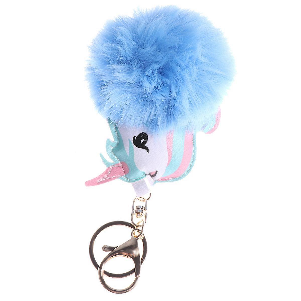 Creative Keychain Cartoon Key Accessories Comfortable Key Chain Friends Sky-Blue Easy to Find Keys 1Pack
