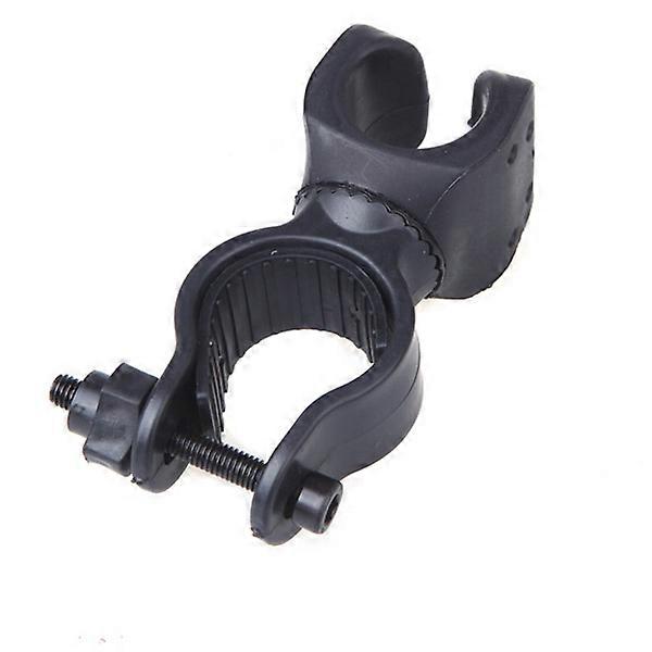 LED Flashlight Bike Mount 360-Degree Adjustable Black Clamp Holder